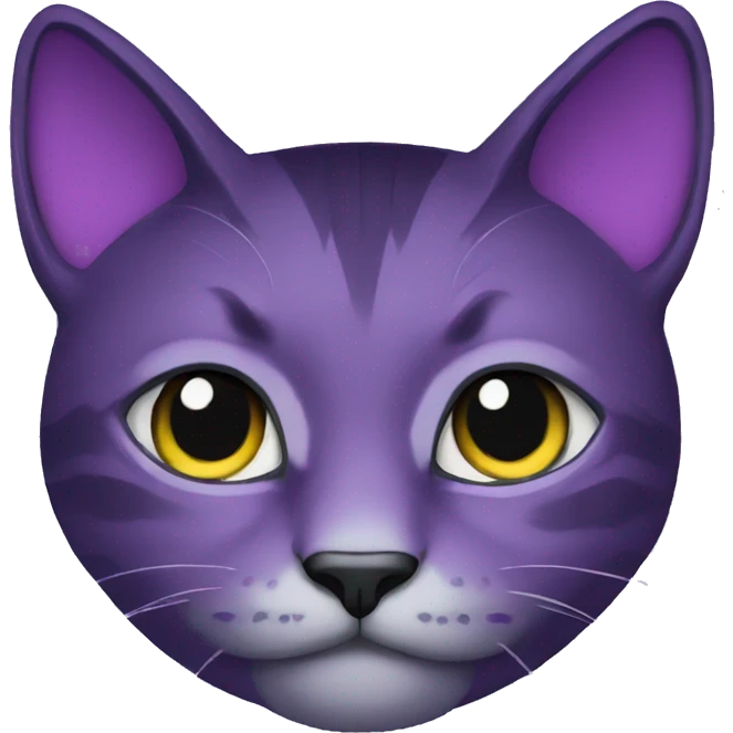 purple night cat emoji