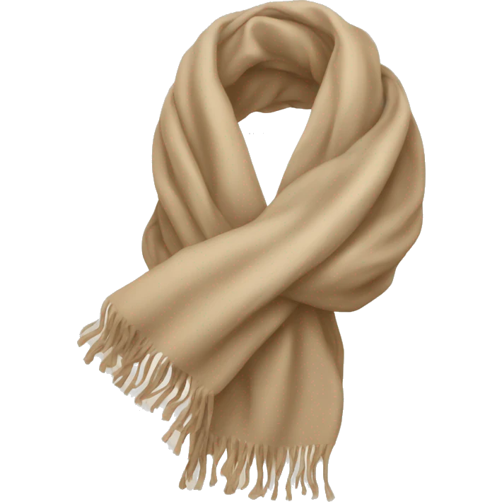 Beige scarf emoji