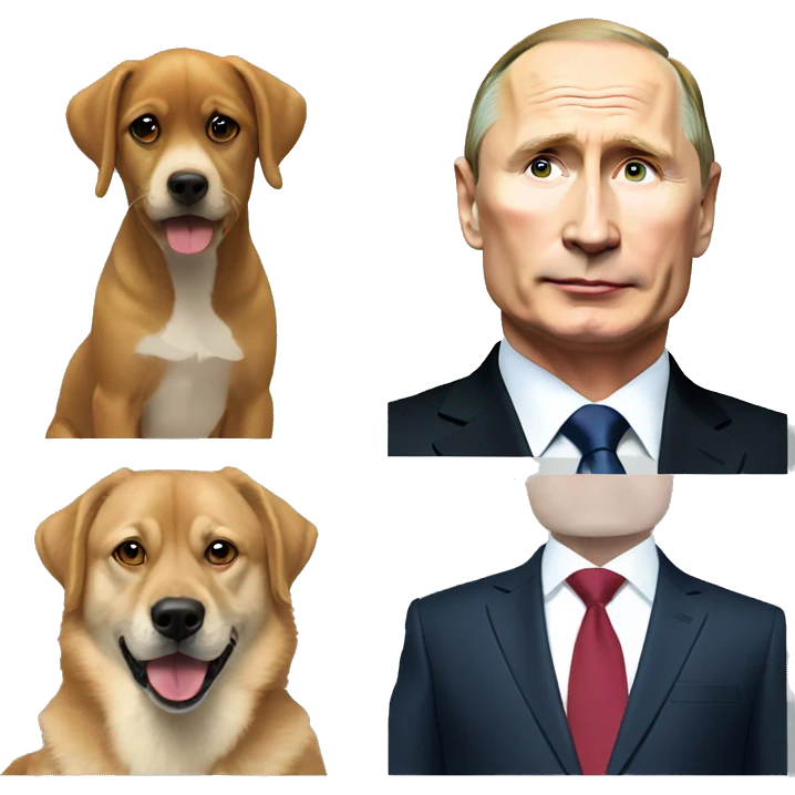 Dog and putin emoji