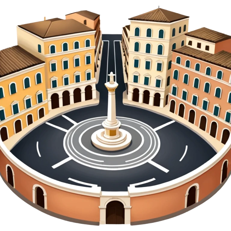 piazza di spagna view from up above
no square style no frame png style 
no squared only building emoji