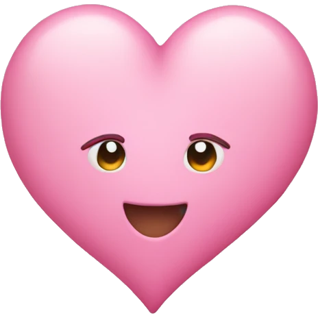 Pink heart pastel  emoji