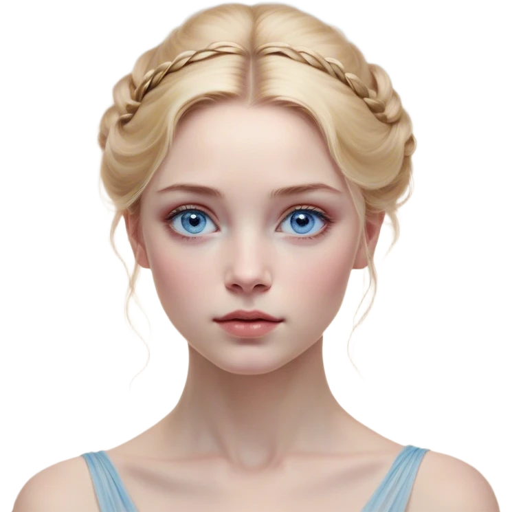 Cinematic Realistic Cinderella Portrait, depicted with lifelike skin texture, subtle rosy undertones, and soft natural lighting that enhances the gentle contours of her face. Her intricately detailed golden blonde hair is elegantly styled in an updo, with delicate wisps framing her face. Her deep, expressive blue eyes radiate warmth and sincerity, reflecting a quiet resilience and grace. She holds a glass slipper gently in one hand, her other hand resting gracefully at her side, emphasizing the timeless beauty of the moment. She is dressed in her iconic ball gown, the fabric shimmering with intricate embroidery and fine translucent layers that catch the light beautifully. The soft sheen of satin gloves adds a magical touch to her graceful pose. The portrait features an enchanting glow with a natural, luminous finish, seamlessly blending realism and fairytale charm to evoke a sense of depth, elegance, and timeless beauty. emoji