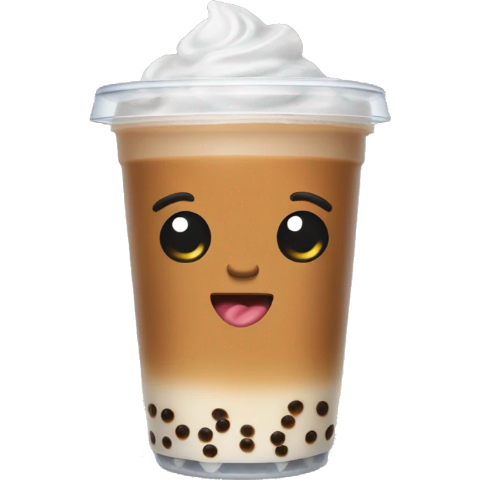 Bubble tea brown sugar emoji