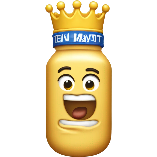 kraft mayonnaise with a crown on top emoji