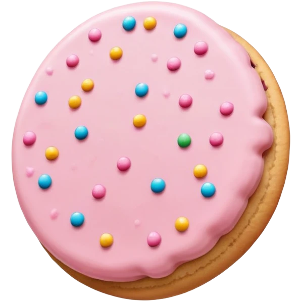 Light pink cookie emoji