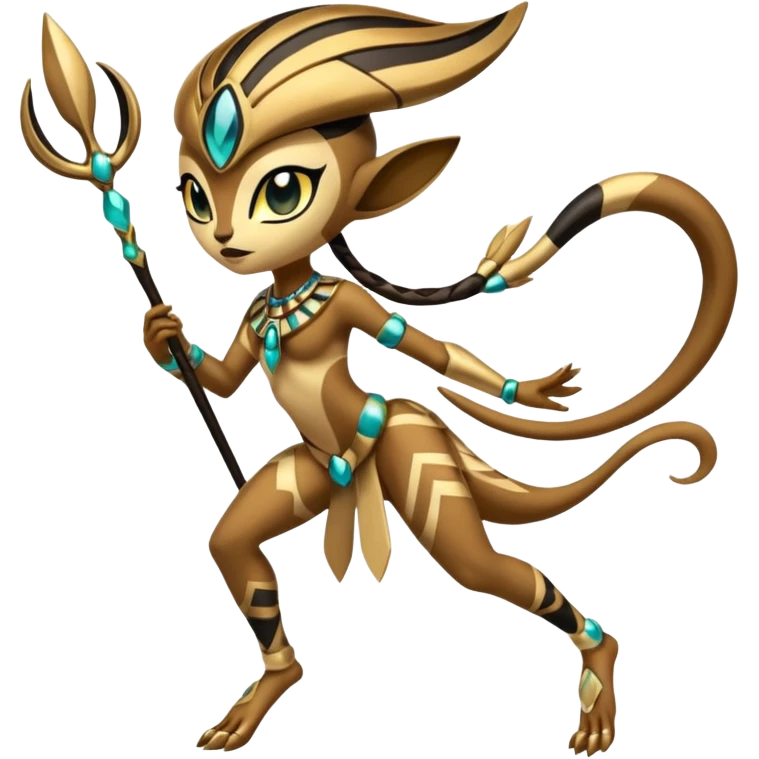  Egyptian Tribal Exotic Colorful Tropical Meloetta-Venom-Heliolisk-Helioptile-fusion, full body, tribal markings  emoji