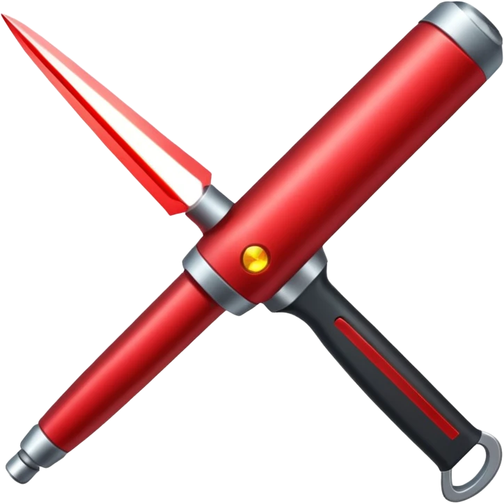 red lazer knife emoji