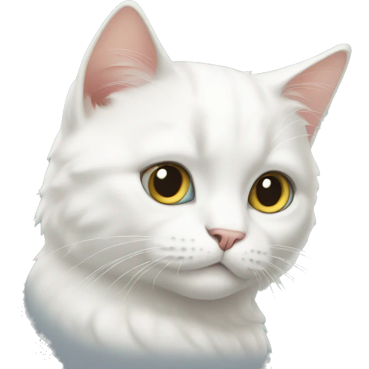 white cat emoji