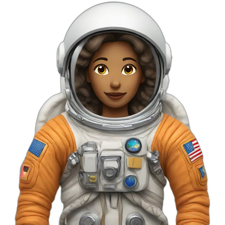 astronaut woman in space emoji