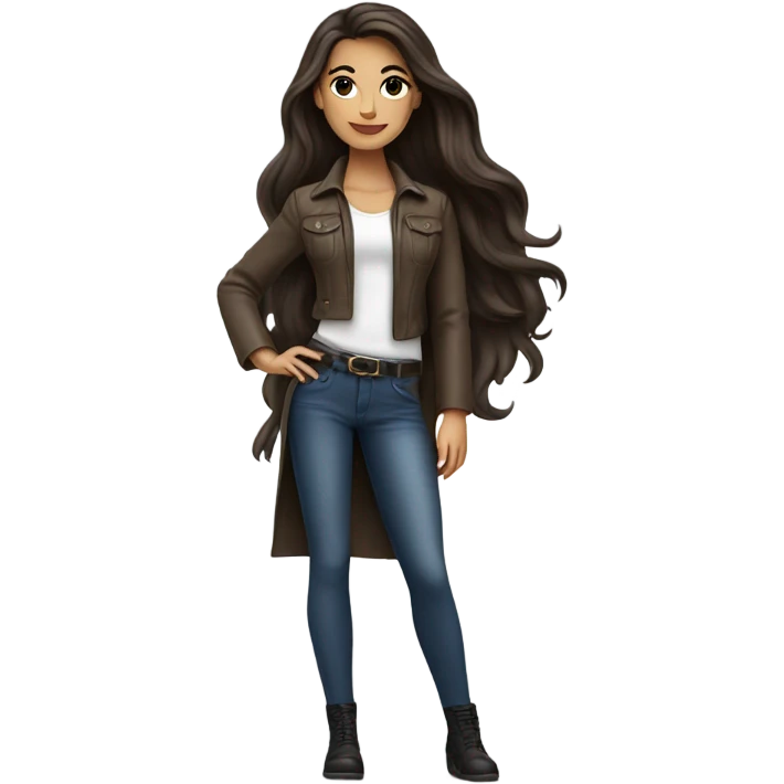 Brunette Model  emoji