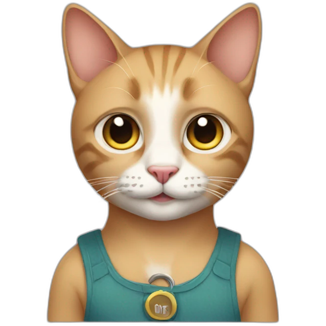 cat as a human emoji