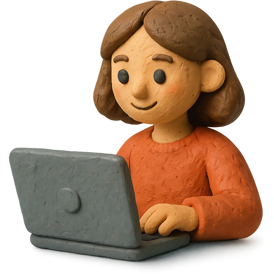 chica con computadora emoji