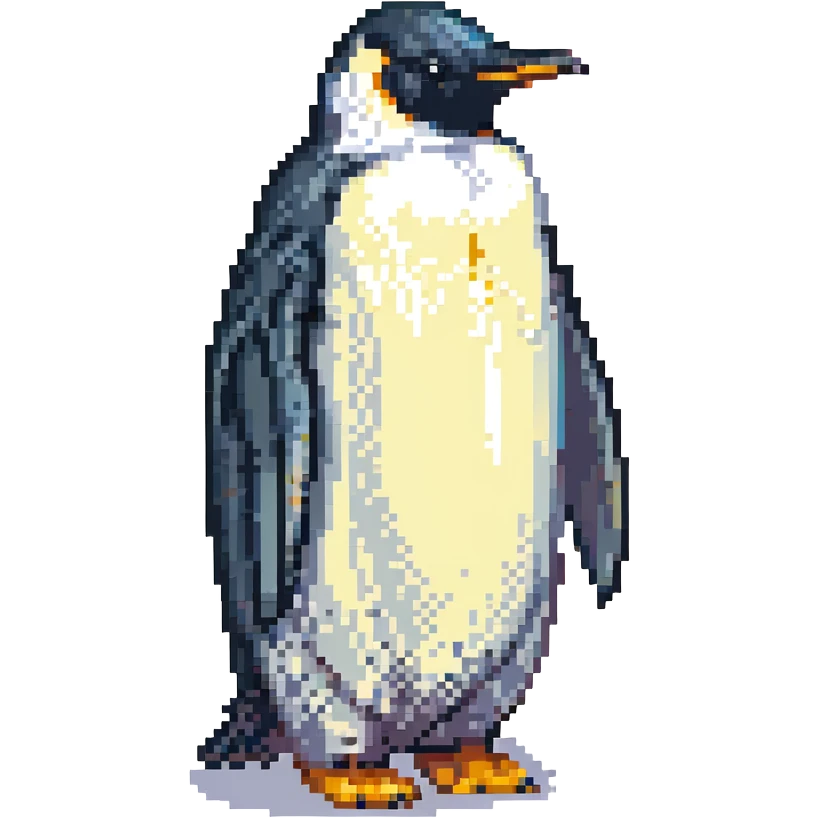 emperor penguin, side view emoji