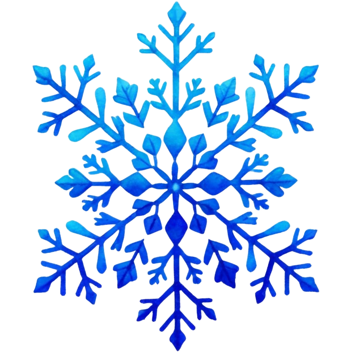 Realistic, watercolor, January Label emoji