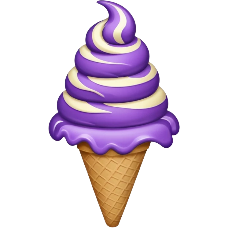 Ice cream purple emoji