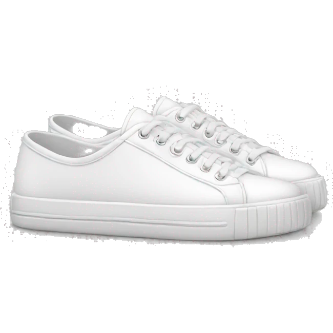 hotel white sneakers emoji
