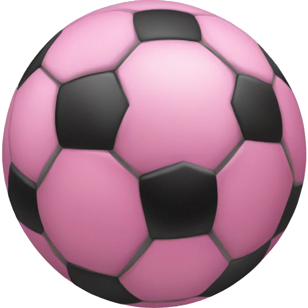 Pink soccer ball  emoji