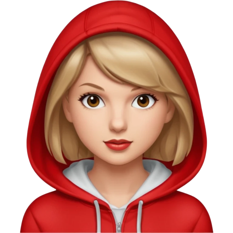 taylor swift wear red hoddie emoji