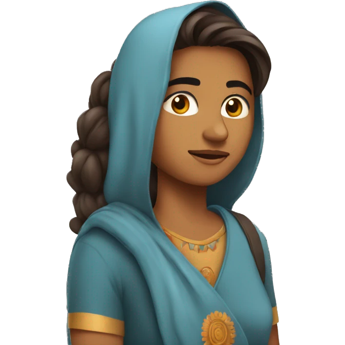 indian young adult coming back from the states emoji