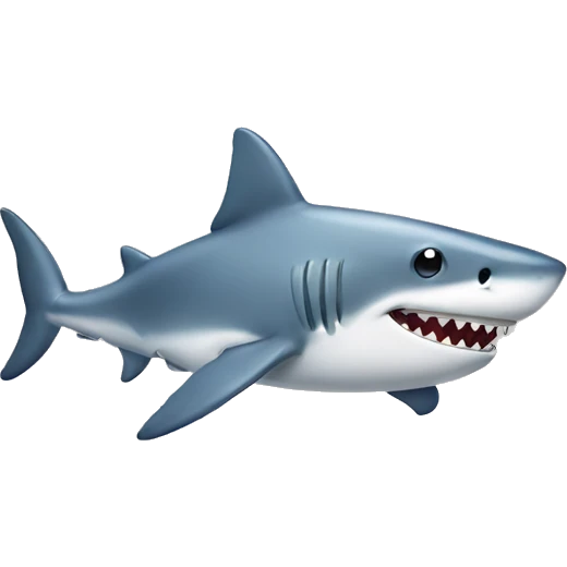 Cute shark emoji