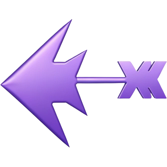 seta para direita roxa emoji