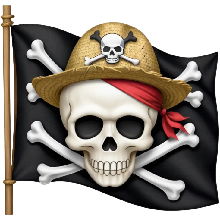 Straw hat pirates flag emoji