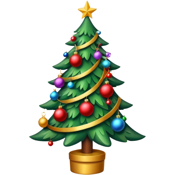Decorating Christmas tree emoji