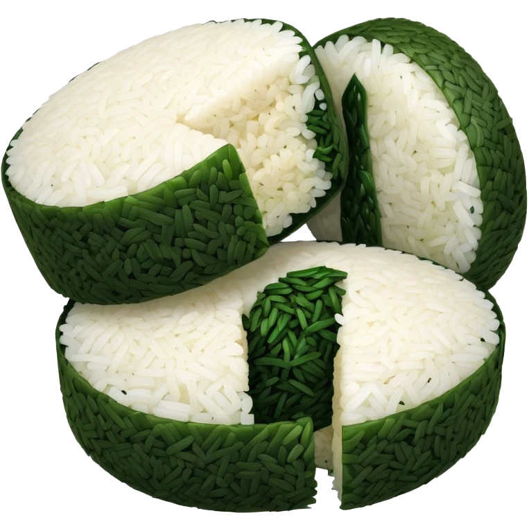 japan green rice balls emoji