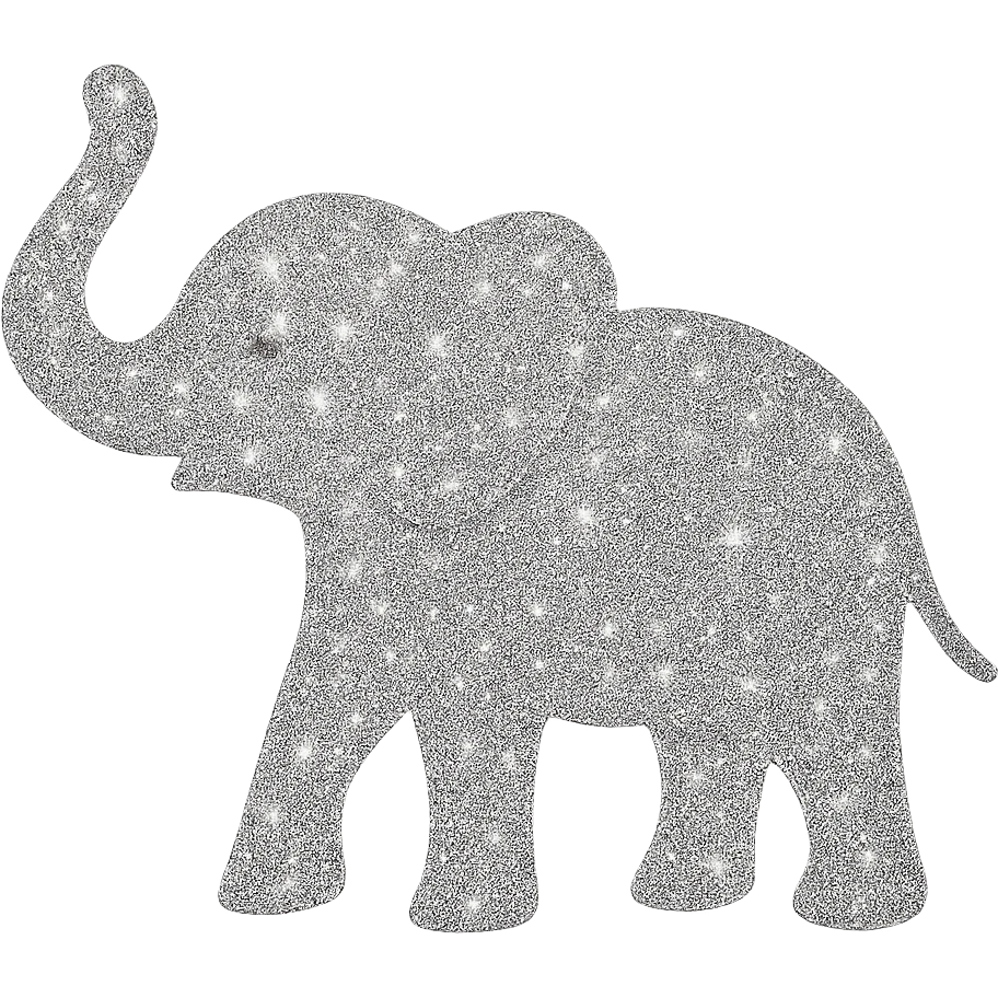 sparkly elephant emoji