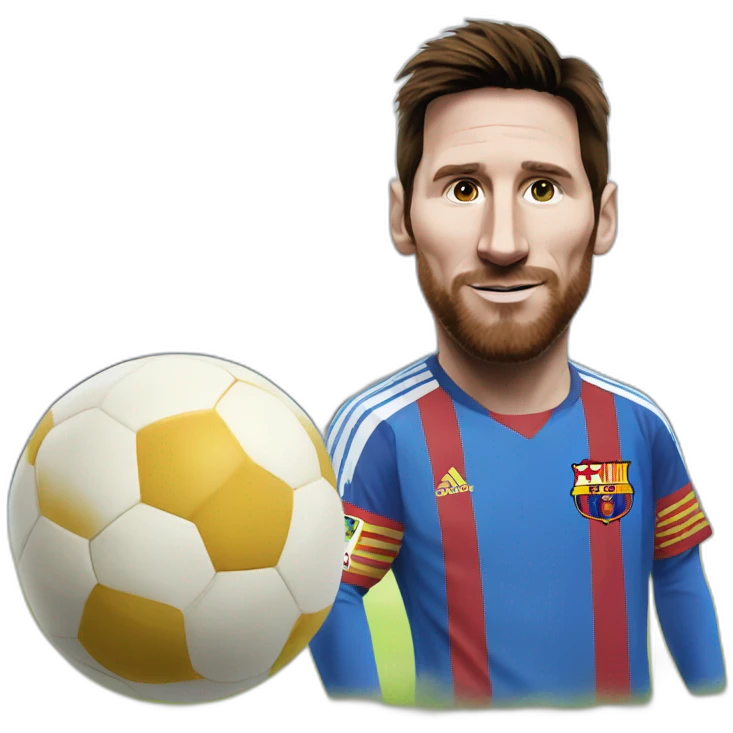 Messi sur un chévre emoji