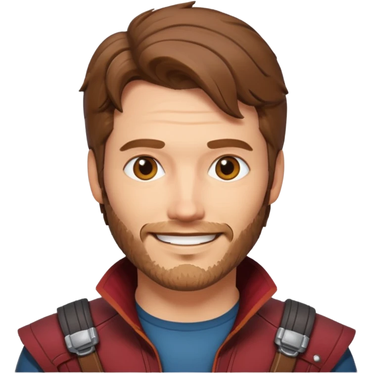 star lord marvel character face only emoji