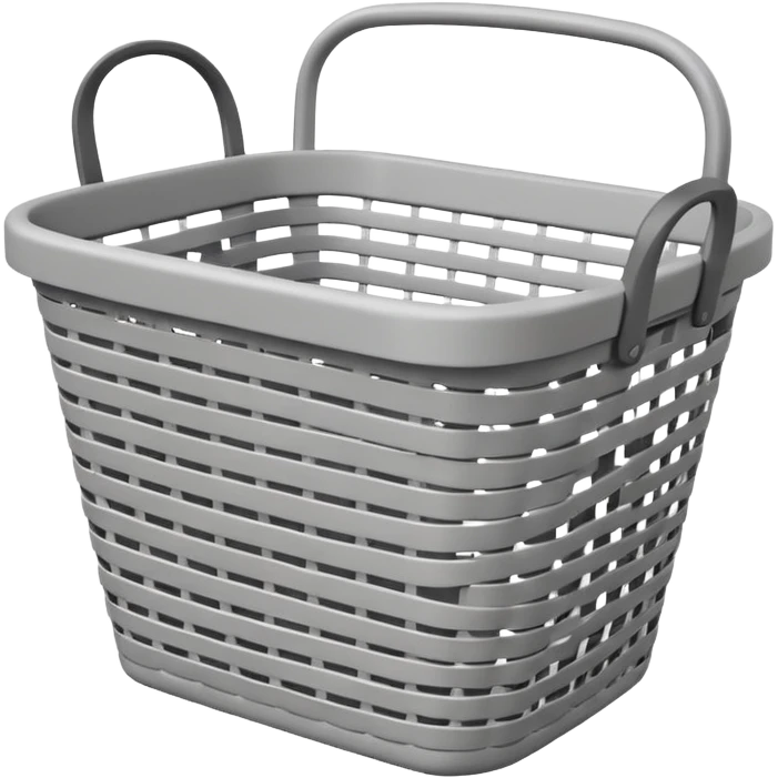Minimalist Laundry Basket, isolated, still life, 4k emoji