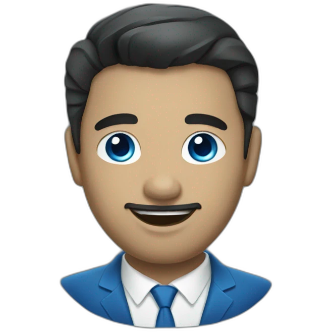 blue-tesla emoji