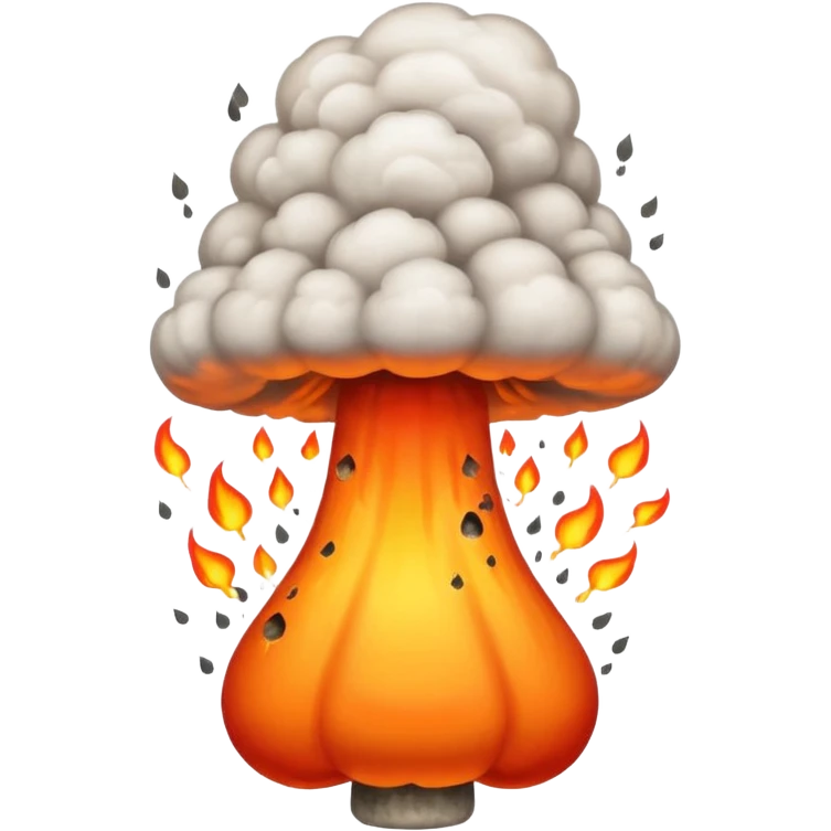 nuke bomb dropping down through the sky emoji