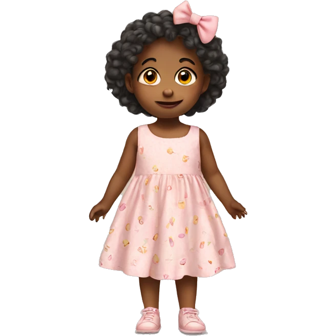 toddler in cute dress emoji
