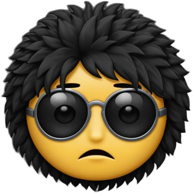  black fluffy eyepatch emoji