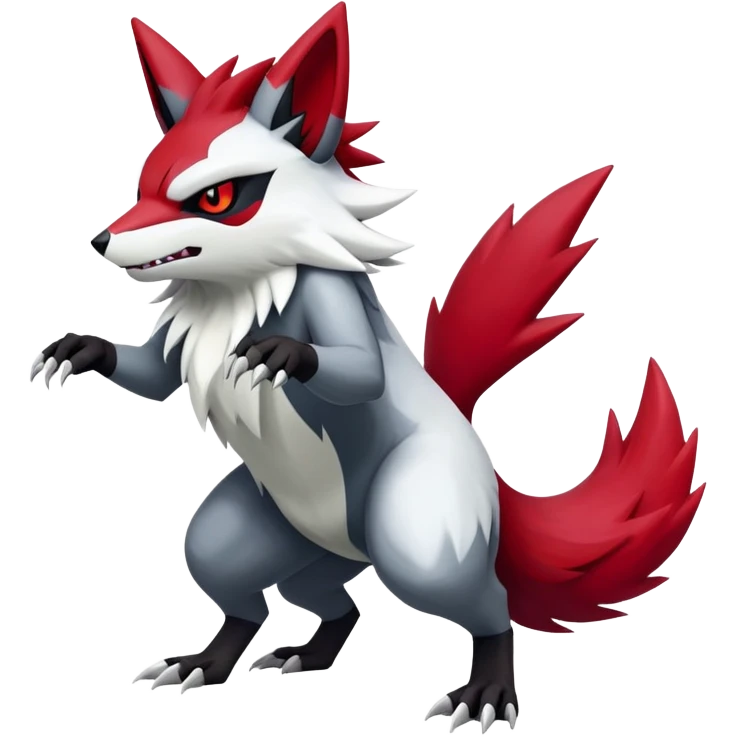 Zoroark-Zangoose-Fakémon-hybrid-creature (full body)  emoji