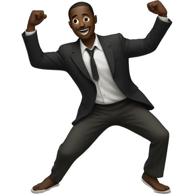 Black man dancing with shawties emoji
