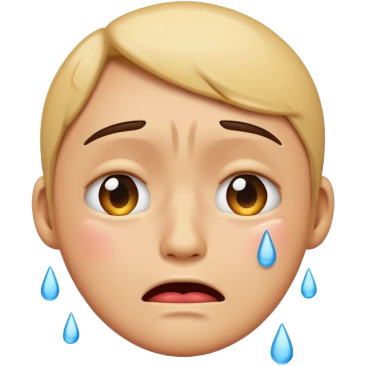Emoji that’s crying and looking very hurt emoji