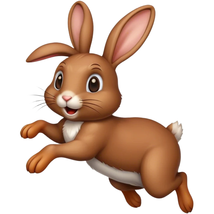 The jumping rabbit emoji