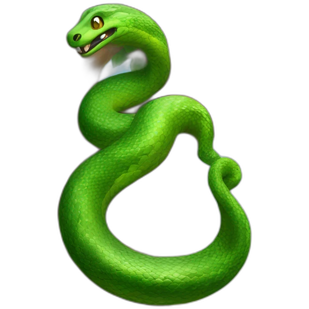 Serpent sur un arbre emoji