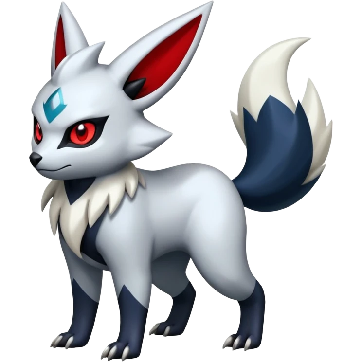 Absol-Umbreon-Zorua-Zangoose-Fakémon-hybrid-creature (full body)  emoji