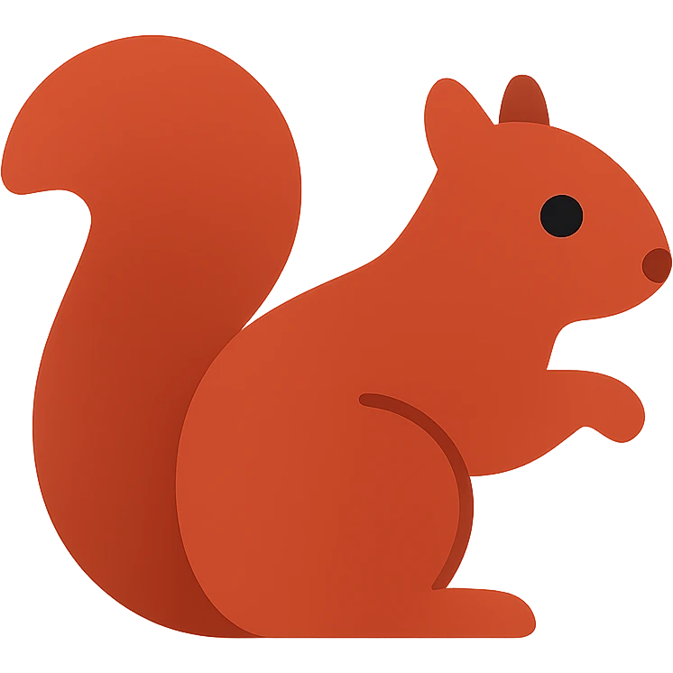 Red squirrel emoji