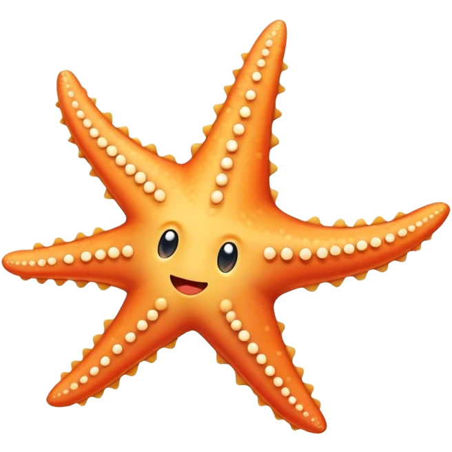 Starfish with a mullet emoji