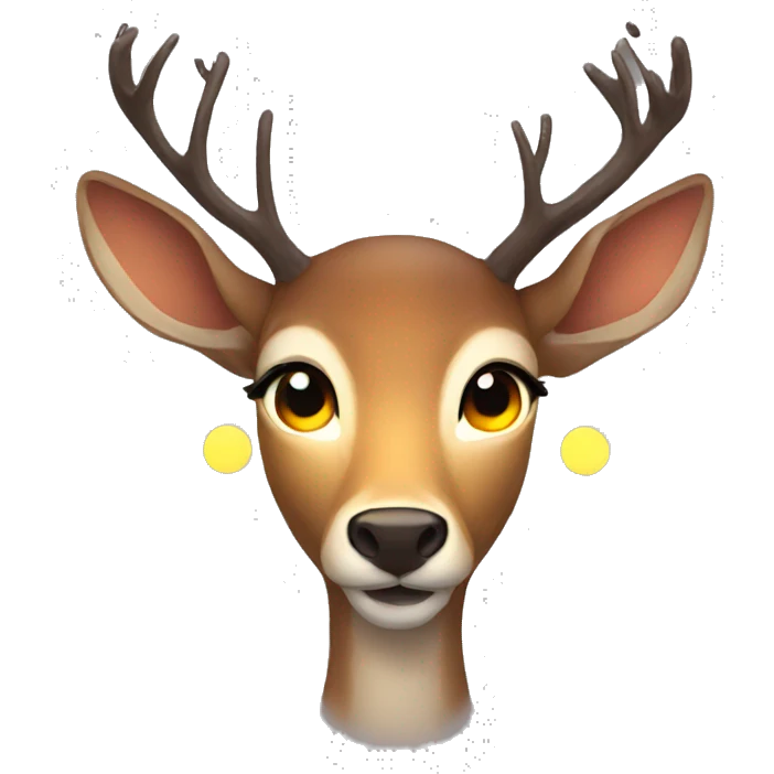 Deer glowing eyes emoji