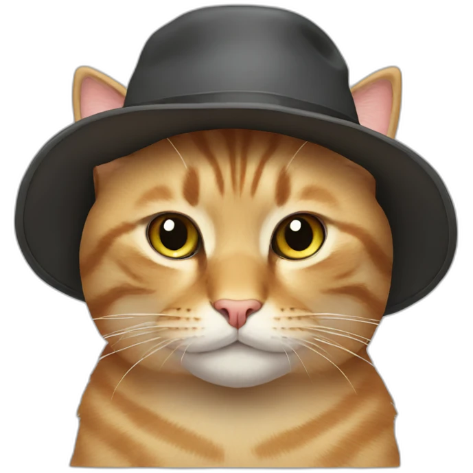cat with 3 hats emoji
