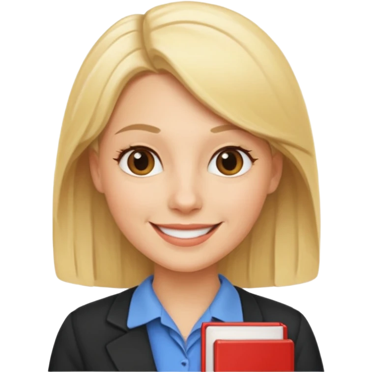 Blonde teacher emoji