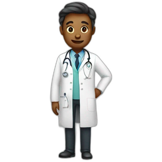 doctor with poop emoji