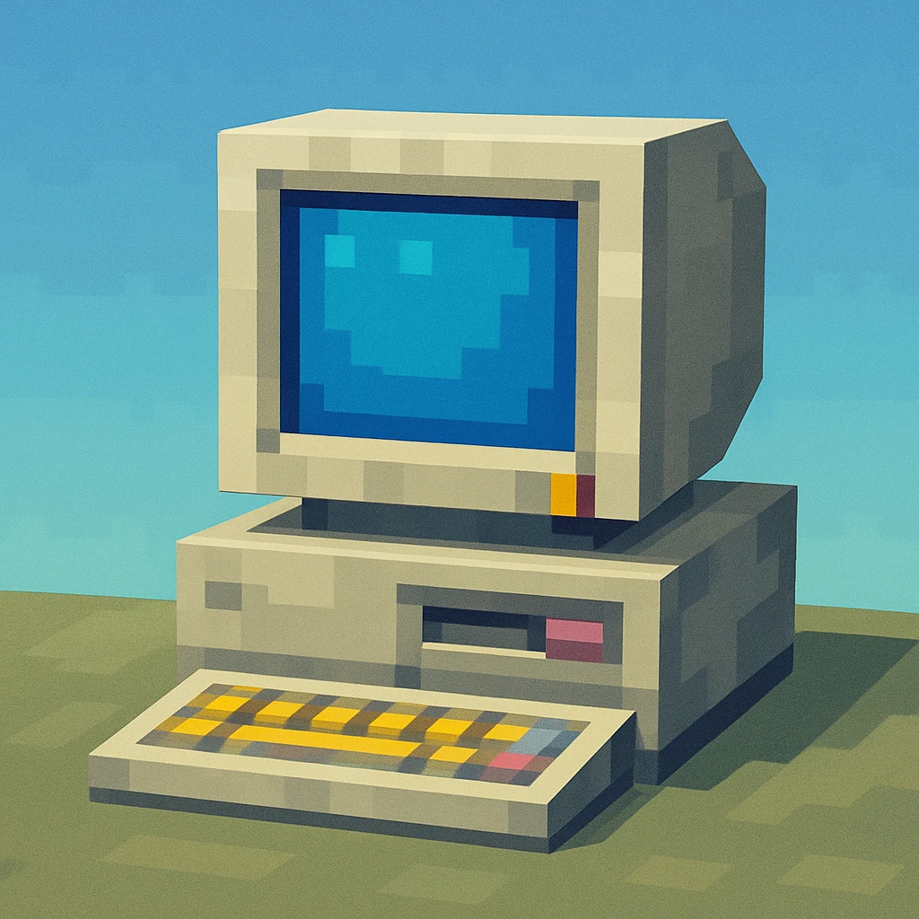 clean minimalist 3D icon of a desktop computer, AlefStudio light and deep blue colors, smooth rounded shapes, soft shadows, gentle 3D effect, matte surfaces, no realistic textures, no sharp details, white or subtle light blue gradient background, modern, friendly, abstract volumetric look, 1:1 aspect ratio emoji