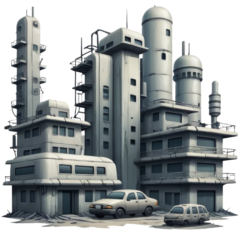 Dystopian Apocalyptic Aesthetic Scenery Deco emoji